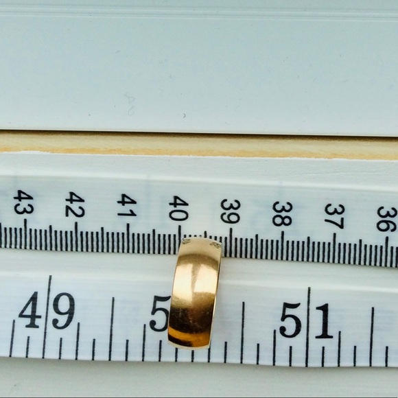 14KT Sold Rose Gold Vintage “cigar band” style ring - substantial in weight EUC - Picture 5 of 8